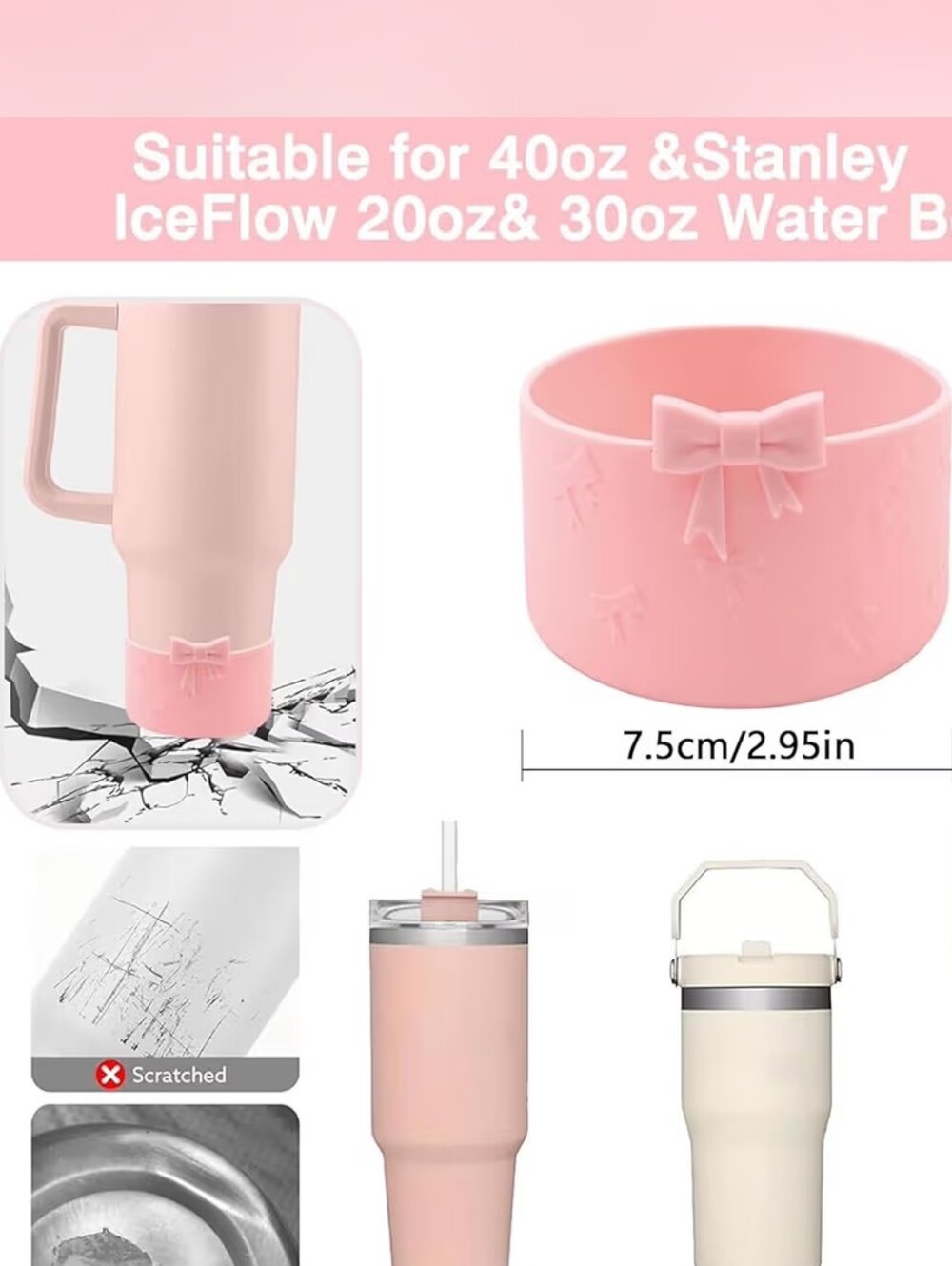 Pink Tumbler Accessory Set - Picture 3 of 5